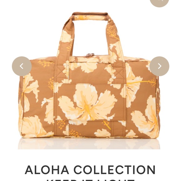 ALOHA Collection Taha’a Weekender Travel Bag in toffee - Picture 3 of 5